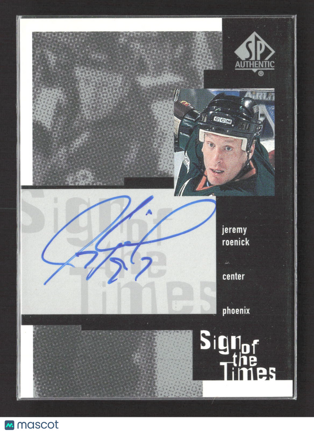 2000 Upper Deck SP Authentic Sign of the Times Jeremy Roenick Auto #JR