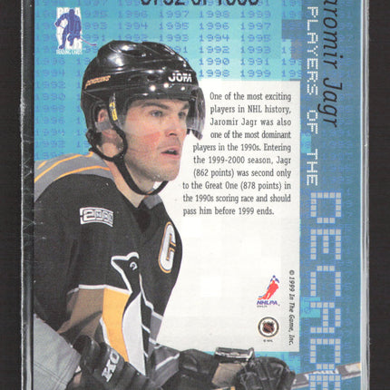 1999 In The Game Players of the Decade Jaromir Jagr #D-5 /1000