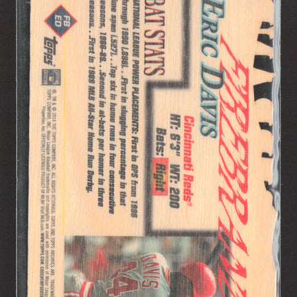 2014 Topps Stadium Club Firebrand Eric Davis #FB-ED
