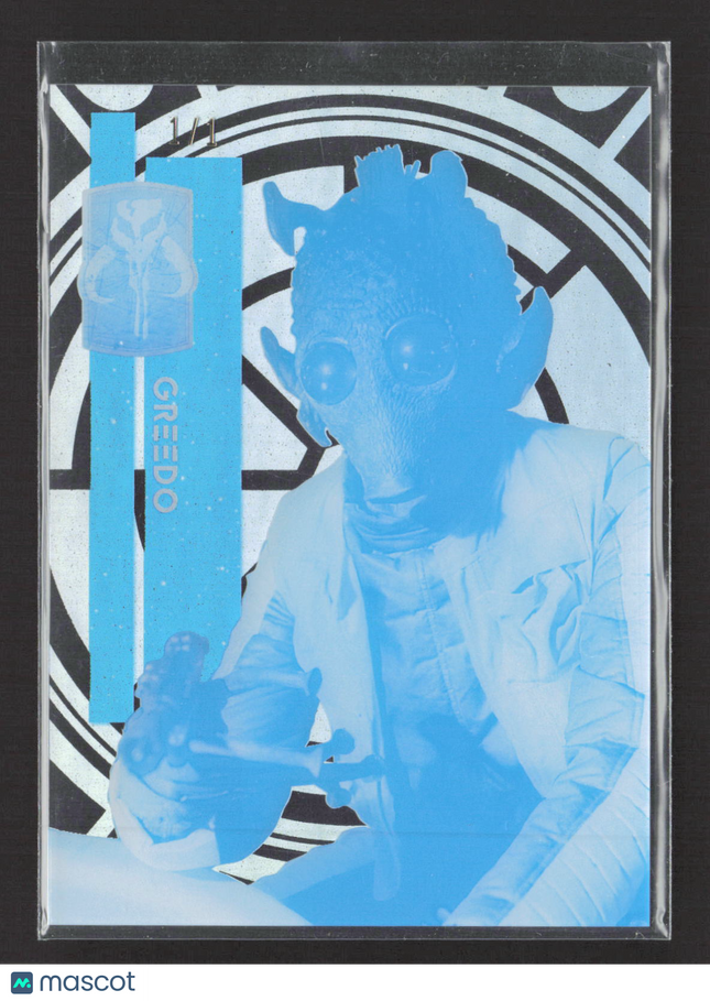 2014 Topps Star Wars Chrome Perspectives Greedo #12 Platinum 1/1