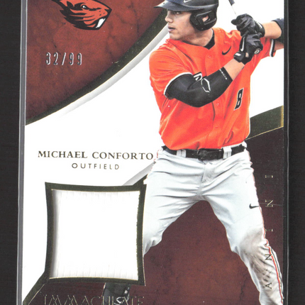 2015 Panini Immaculate Collection Michael Conforto #6 32/99 Jersey