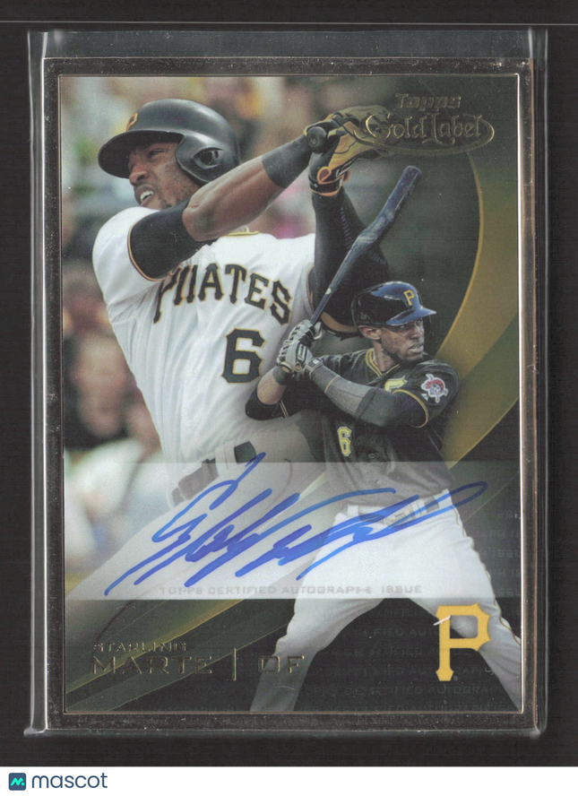 2016 Topps Gold Label Starling Marte Auto #GLFA-SM