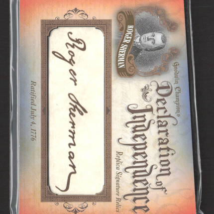 2016 Upper Deck Goodwin Champions Declaration of Independence Roger61/76 #DOI-51