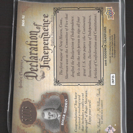 2016 Upper Deck Goodwin Champions Declaration of Independence Roger61/76 #DOI-51