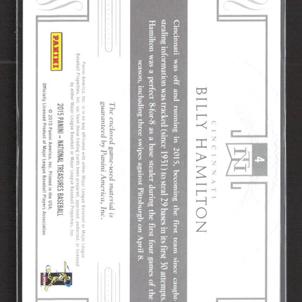 2015 Panini National Treasures Colossal Billy Hamilton #4 Memorabilia