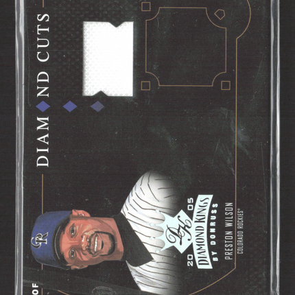 2005 Donruss Diamond Kings Diamond Cuts Preston Wilson #DC-37 Game-Worn Jersey