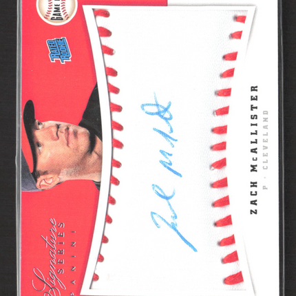 2012 Panini Signature Series Zach McAllister #147 248/299 auto