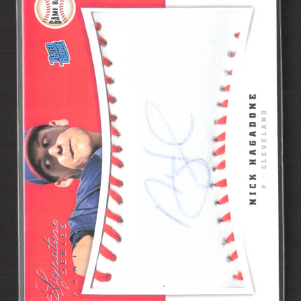 2012 Panini Signature Series Game Ball Rated Rookie Nick Hagadone #137 273/299