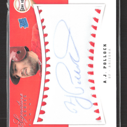 2012 Panini Signature Series A.J. Pollock #101 Game Ball Signature 193/299 auto