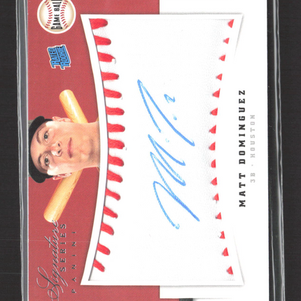 2012 Panini Signature Series Game Ball Matt Dominguez #135 182/299 auto