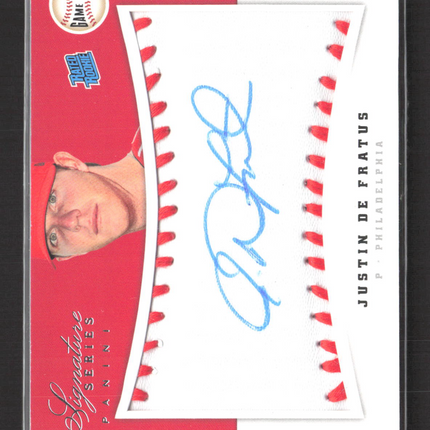 2012 Panini Signature Series Justin De Fratus #129 133/299 auto