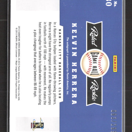 2012 Panini Signature Series Kelvin Herrera #130 093/299 auto