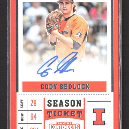 2017 Panini Contenders Baseball Cody Sedlock #CT-CS auto