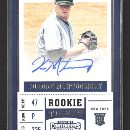 2017 Panini Contenders Baseball Jordan Montgomery #13 RC auto