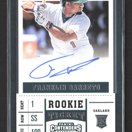 2017 Panini Contenders Baseball Franklin Barreto #24 RC auto