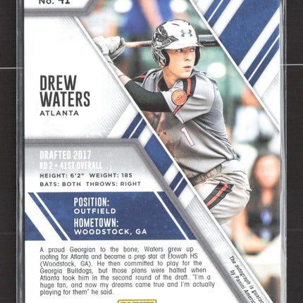 2017 Panini Elite Extra Edition Drew Waters #41 auto