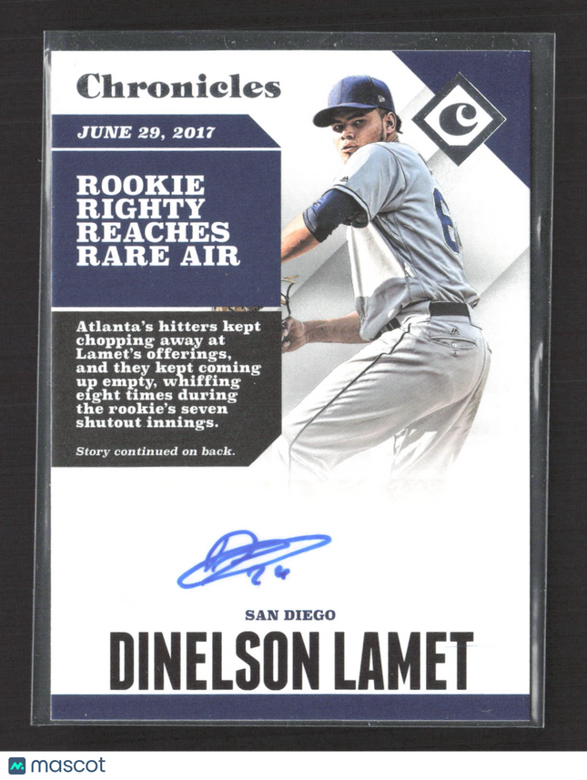 2017 Panini Chronicles Baseball Dinelson Lamet #CA-DL