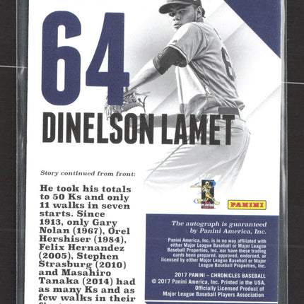 2017 Panini Chronicles Baseball Dinelson Lamet #CA-DL