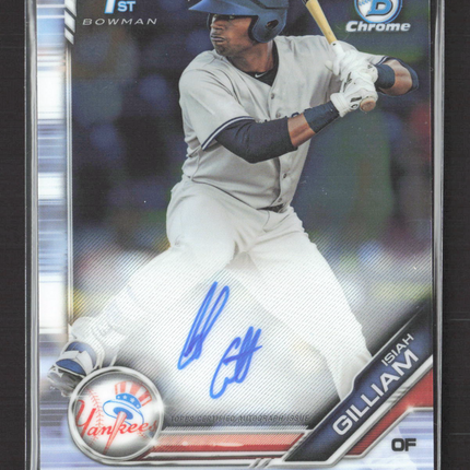 2019 Bowman Chrome Isiah Gilliam #CPA-IG 1st Bowman Auto