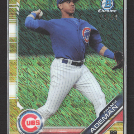 2019 Bowman Chrome Aramis Ademan #BCP-208 Gold Shimmer Refractor /50