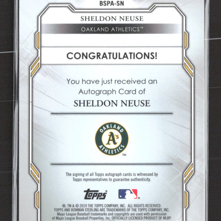 2019 Bowman Sterling Sheldon Neuse #BSPA-SN Auto