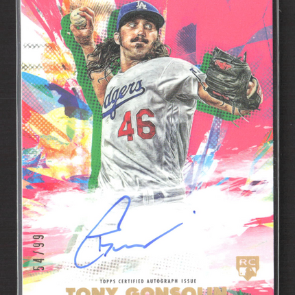2020 Topps Inception Tony Gonsolin #RESA-TGO RC 54/99 Auto