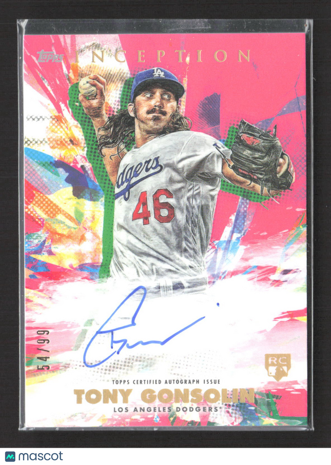 2020 Topps Inception Tony Gonsolin #RESA-TGO RC 54/99 Auto