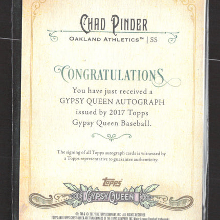 2017 Topps Gypsy Queen Chad Pinder #GQA-CP RC Auto