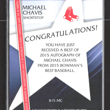 2015 Bowman's Best Michael Chavis #B15-MC Auto