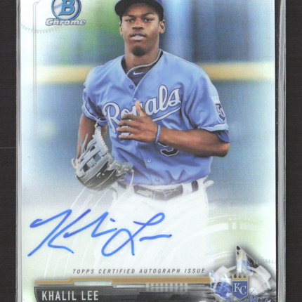 2017 Bowman Chrome Khalil Lee #CPA-KL Refractor 082/499 Auto