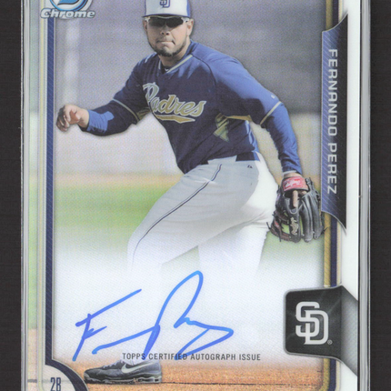 2015 Topps Bowman Chrome Fernando Perez #BCAP-FP Auto Refractor /499
