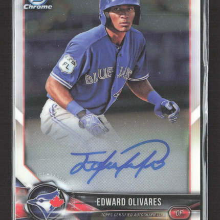 2018 Bowman Chrome Edward Olivares #CPA-EO Auto