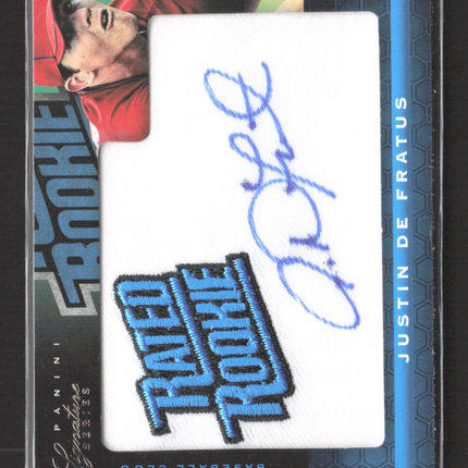 2012 Panini Signature Series Justin De Fratus #129 Rated Rookie Patch Auto