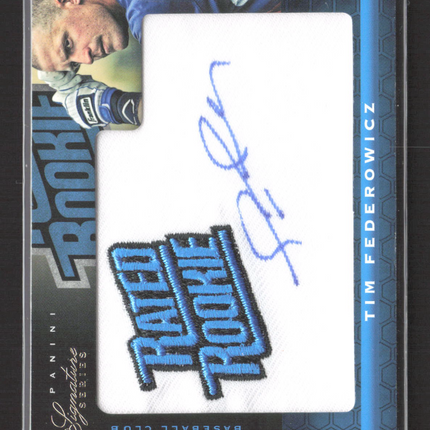 2012 Panini Signature Series Tim Federowicz #143 275/299 Rated Rookie Patch Auto