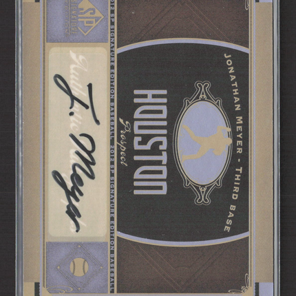 2012 Upper Deck SP Signature Edition Baseball Jonathan Meyer #446J9 auto