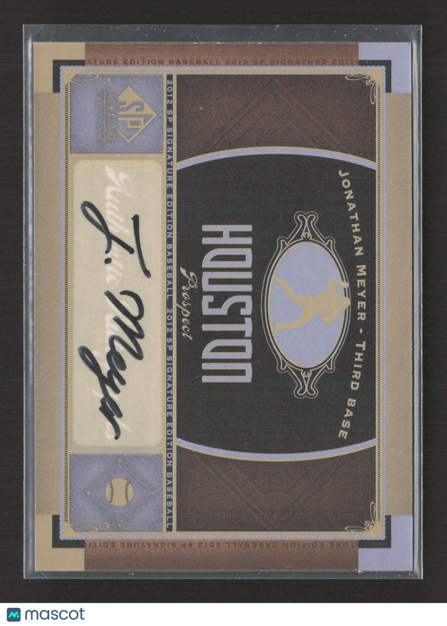 2012 Upper Deck SP Signature Edition Baseball Jonathan Meyer #446J9 auto