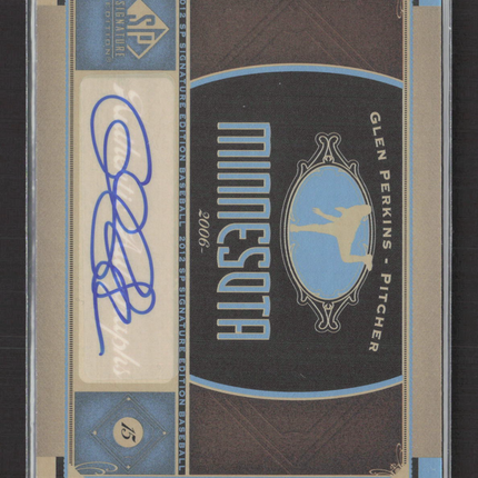 2012 Upper Deck SP Signature Edition Glen Perkins #DXRGU Auto