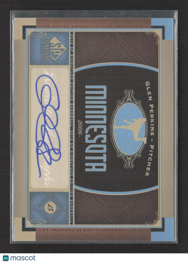 2012 Upper Deck SP Signature Edition Glen Perkins #DXRGU Auto