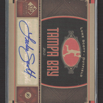 2012 Upper Deck SP Signature Edition Luke Scott #30 Auto