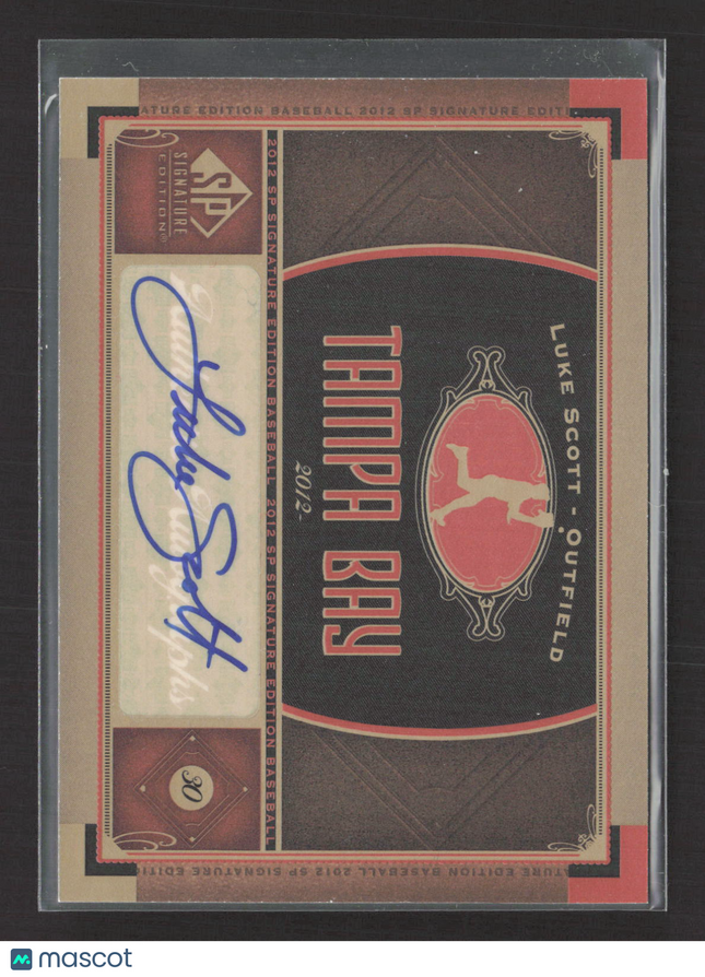 2012 Upper Deck SP Signature Edition Luke Scott #30 Auto