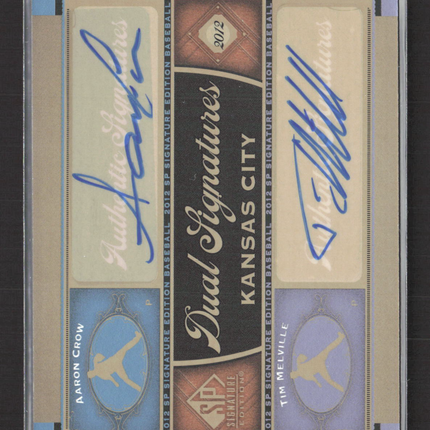 2012 Upper Deck SP Signature Edition Aaron Crow Tim Melville #KC-16 Auto