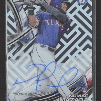 2016 Topps High Tek Nomar Mazara #HT-NM Labyrinth RC Auto