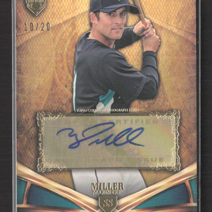 2013 Topps Supreme Brad Miller #SA-BML 10/20 Auto