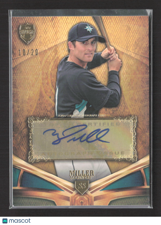 2013 Topps Supreme Brad Miller #SA-BML 10/20 Auto