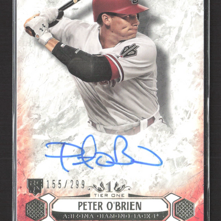 2016 Topps Tier One Peter O'Brien #BOA-POB 155/299 Auto