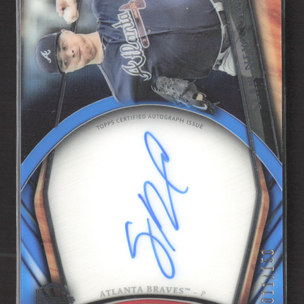 2018 Topps Tribute Sean Newcomb #TA-SNE 011/150 Auto