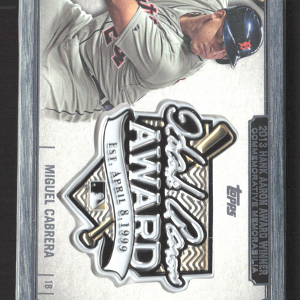 2017 Topps Update Series Miguel Cabrera #HA-MC Commemorative Medallion