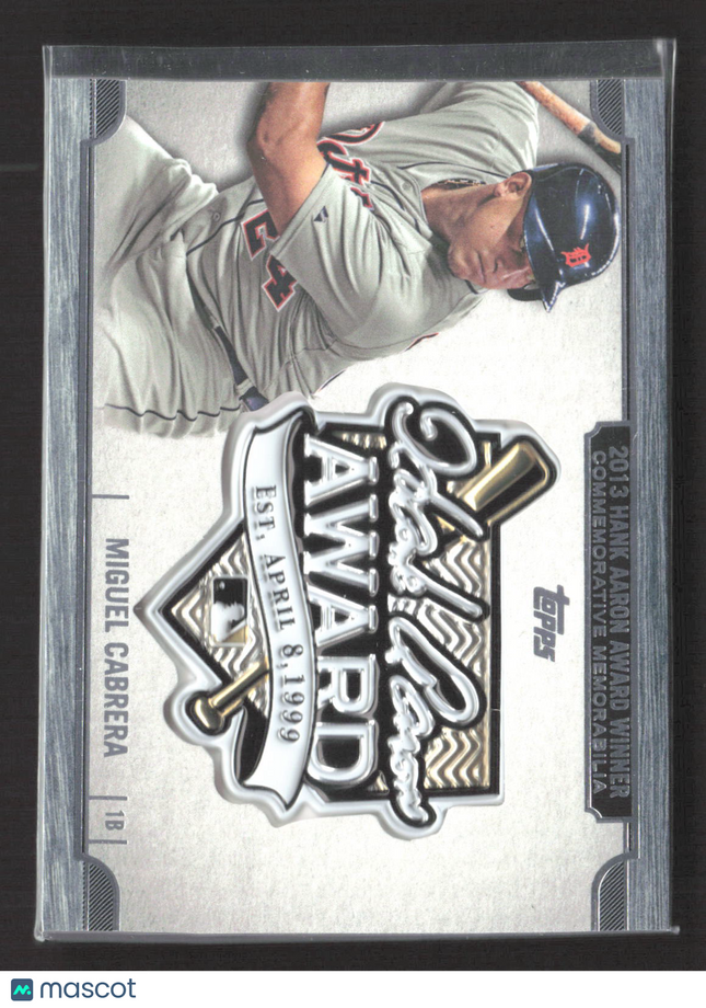 2017 Topps Update Series Miguel Cabrera #HA-MC Commemorative Medallion