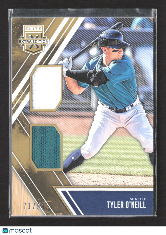 2017 Panini Elite Extra Edition Tyler O'Neill #DM-TO 71/99 Jersey Gold