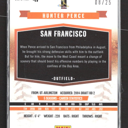 2012 Panini Signature Series Hunter Pence #47 Proof 08/25